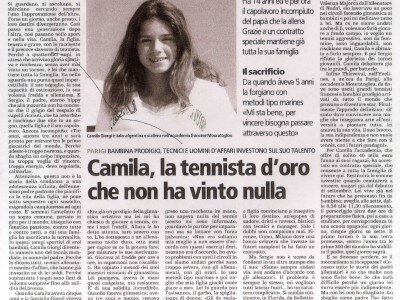 Camila Giorgi: &#8220;Preferisco la moda allo sport, ma non chiamatemi influencer&#8221;.