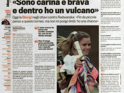 Nasce il sito di Camila Giorgi